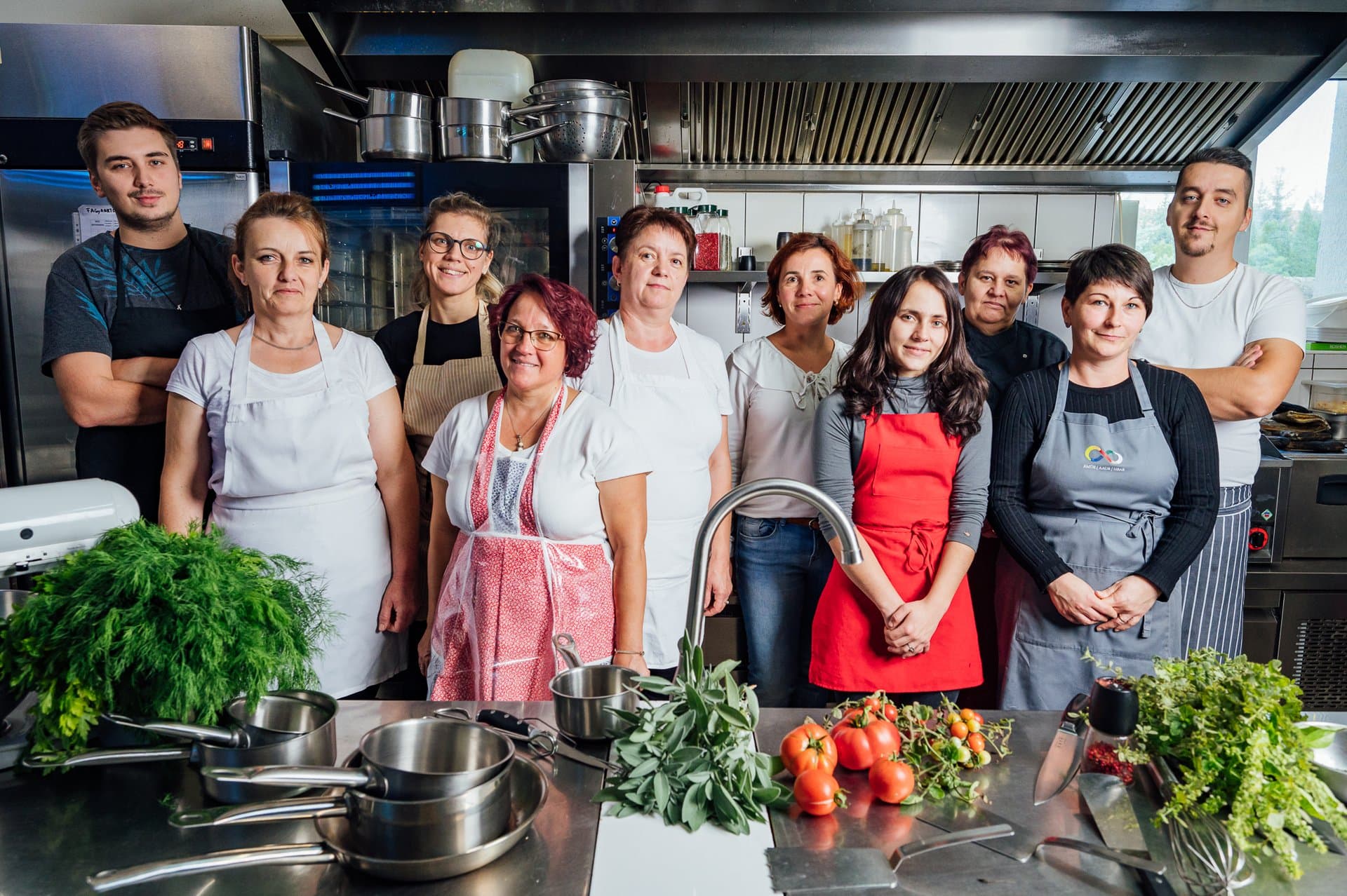 The kitchen team at Daniel Castle