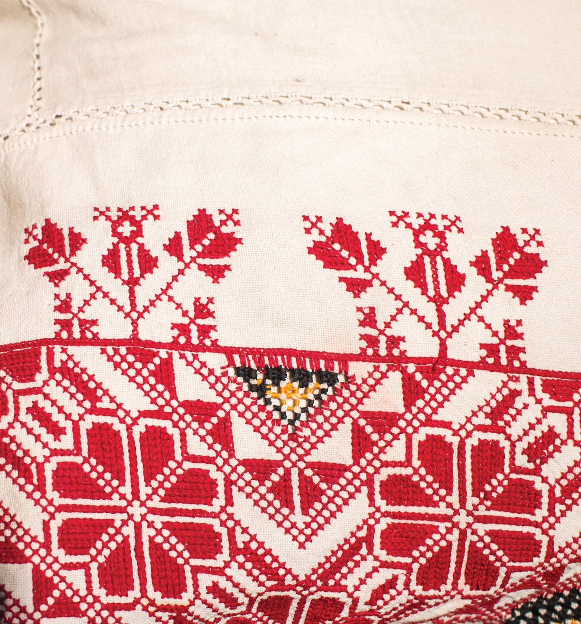 Embroidery textile detail